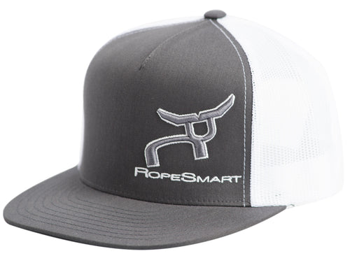 Classic Trucker - Charcoal and White Snapback