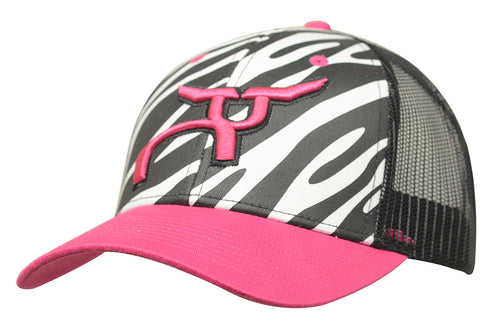 RS Zebra Print & Pink Steer Snapback Cap