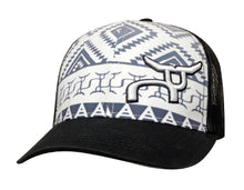 Load image into Gallery viewer, RS Aztec Black &amp; White Snapback