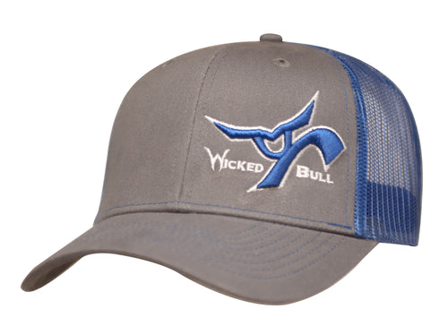 RS Wicked Bull Charcoal & Royal Blue Snapback