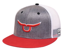 Load image into Gallery viewer, RS Classic Trucker Snapback With Red Steer