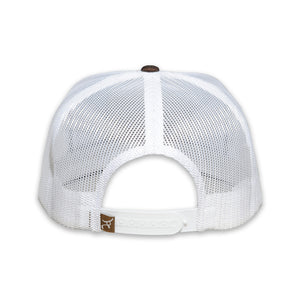 RopeSmart Cowboy Punching Patch Brown Trucker Cap