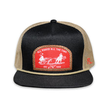 Load image into Gallery viewer, RopeSmart Red All Rodeo All The Time Patch Black Trucker Cap