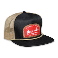 Load image into Gallery viewer, RopeSmart Red All Rodeo All The Time Patch Black Trucker Cap