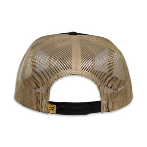 RopeSmart Tan All Rodeo All The Time Patch Black Trucker Cap