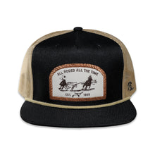 Load image into Gallery viewer, RopeSmart Tan All Rodeo All The Time Patch Black Trucker Cap