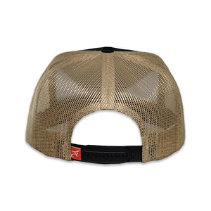 RopeSmart Cowboy Patch Black Trucker Cap