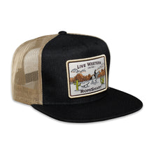 Load image into Gallery viewer, RopeSmart Cowboy Patch Black Trucker Cap