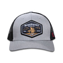 Load image into Gallery viewer, RopeSmart Black Wranglin Patch – Gray and Black Trucker Cap