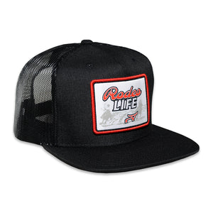 RopeSmart Rodeo Life Patch Black Trucker Cap