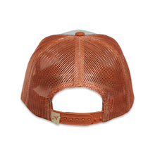 Load image into Gallery viewer, RopeSmart Leather Patch Marzo Aztec Pattern Burnt Orange Trucker Cap