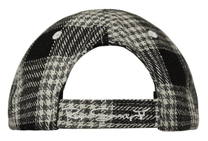 RS Black & White Plaid Snapback