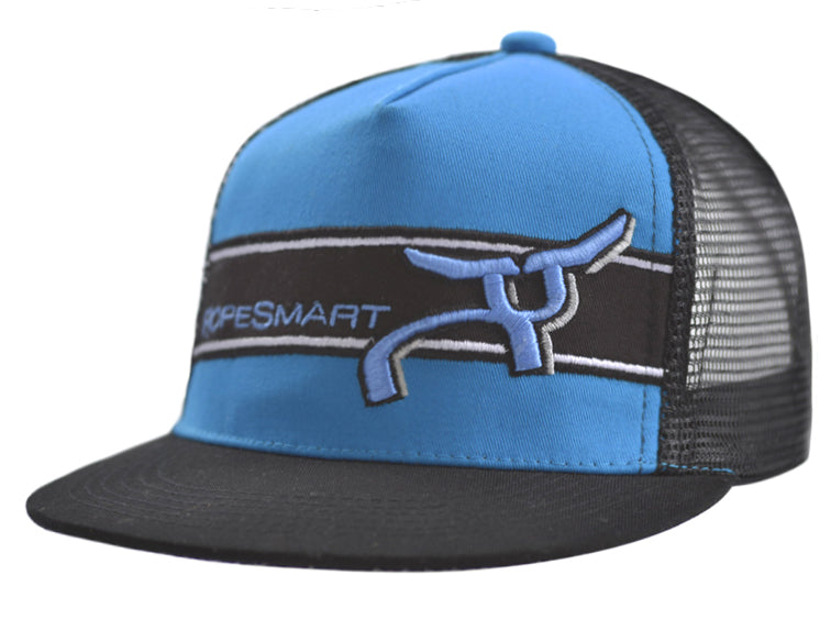 RS Blue & Black Snapback with Black Stripe