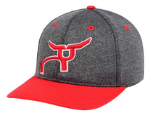 Load image into Gallery viewer, RS Red &amp; Gray Heather Snapback