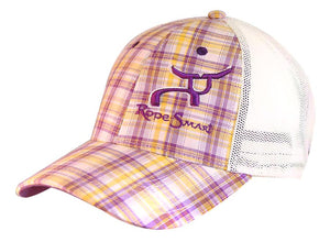 RS Gold & Purple Plaid Snapback RopeSmart Cap