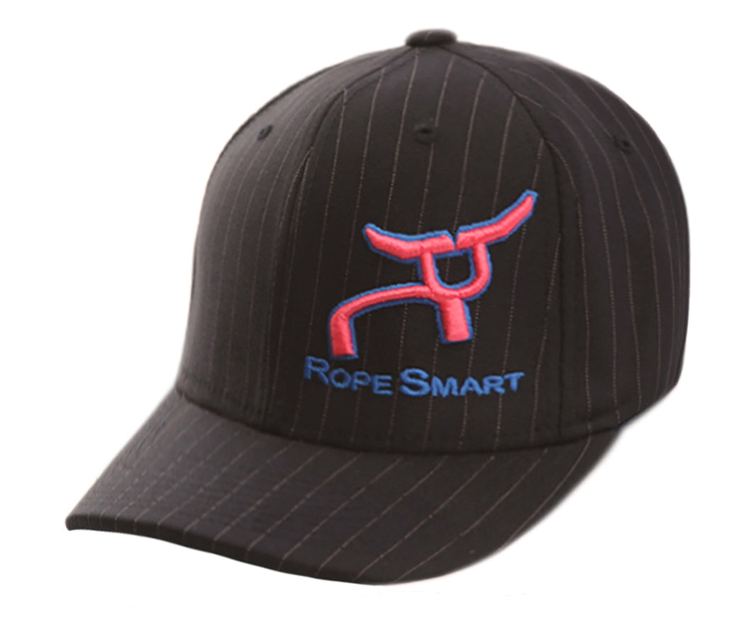 RS Pinstripe Black & White Fitted Cap